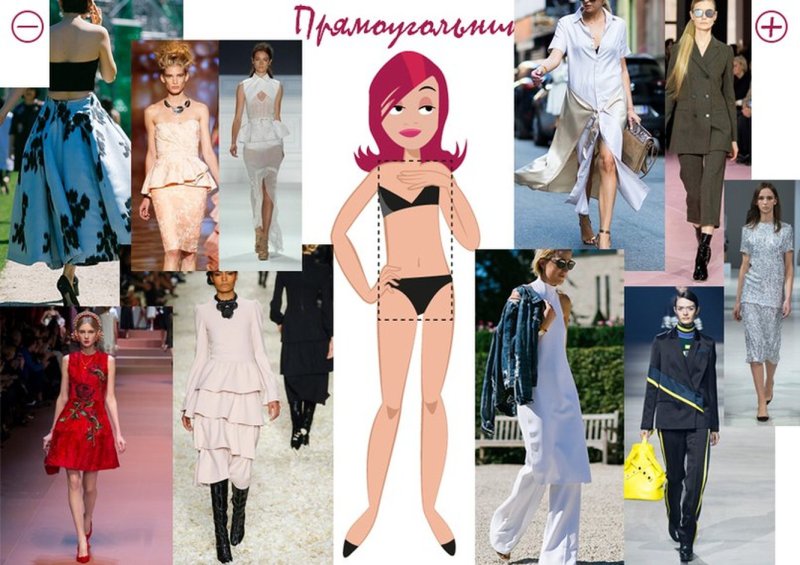 Платья для фигуры прямоугольник