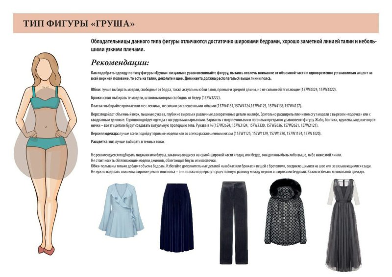 Одежда для типа фигуры перевернутый треугольник