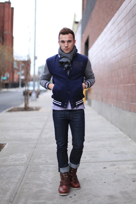 Bomber Jacket Light Blue