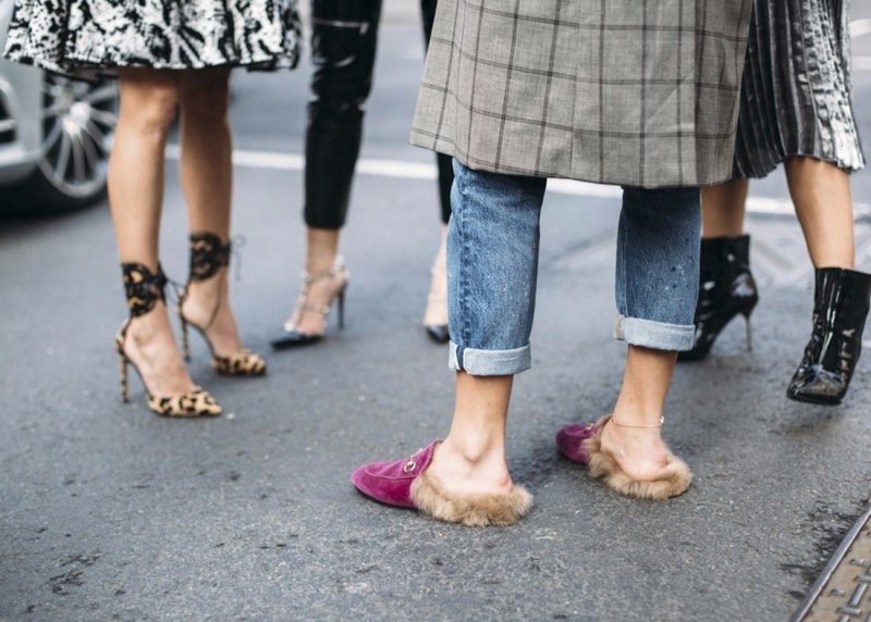 Меховые мокасины Miu Miu