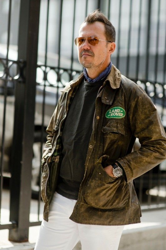 Mens Barbour Leather Jacket