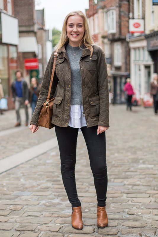 Лук с курткой Barbour