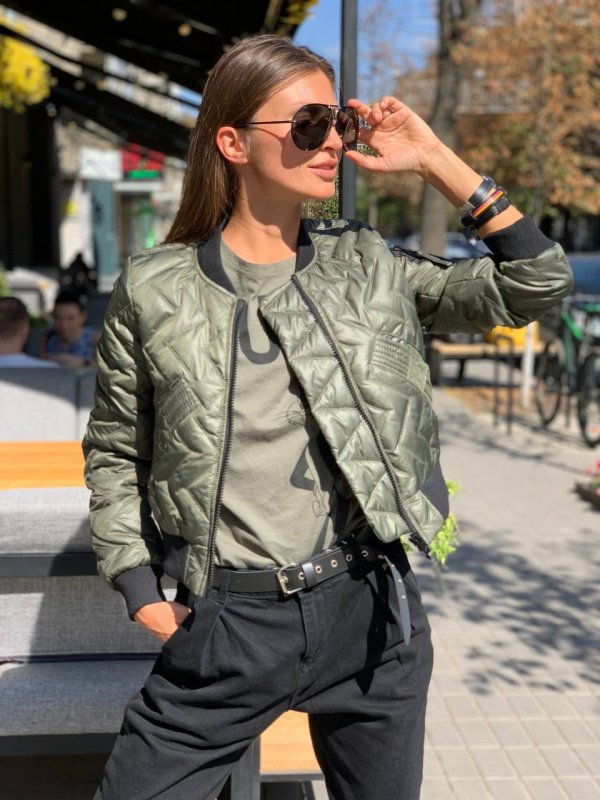 Бомбер Topman хаки