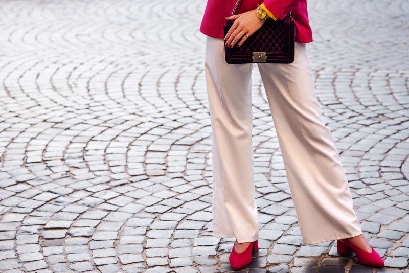 Street Style атласные брюки