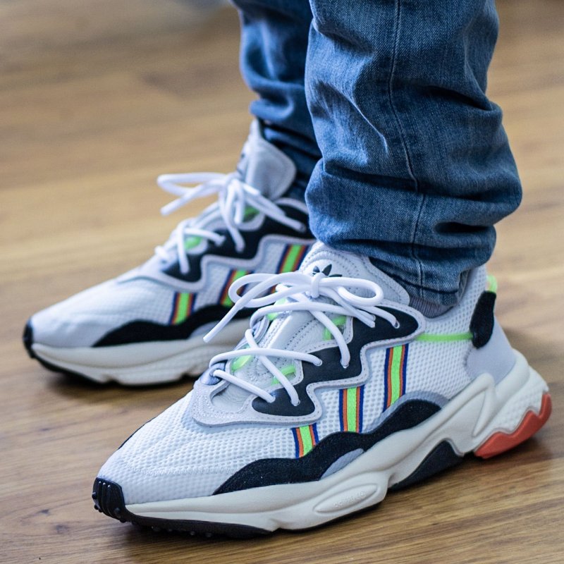Adidas Ozweego Black on feet