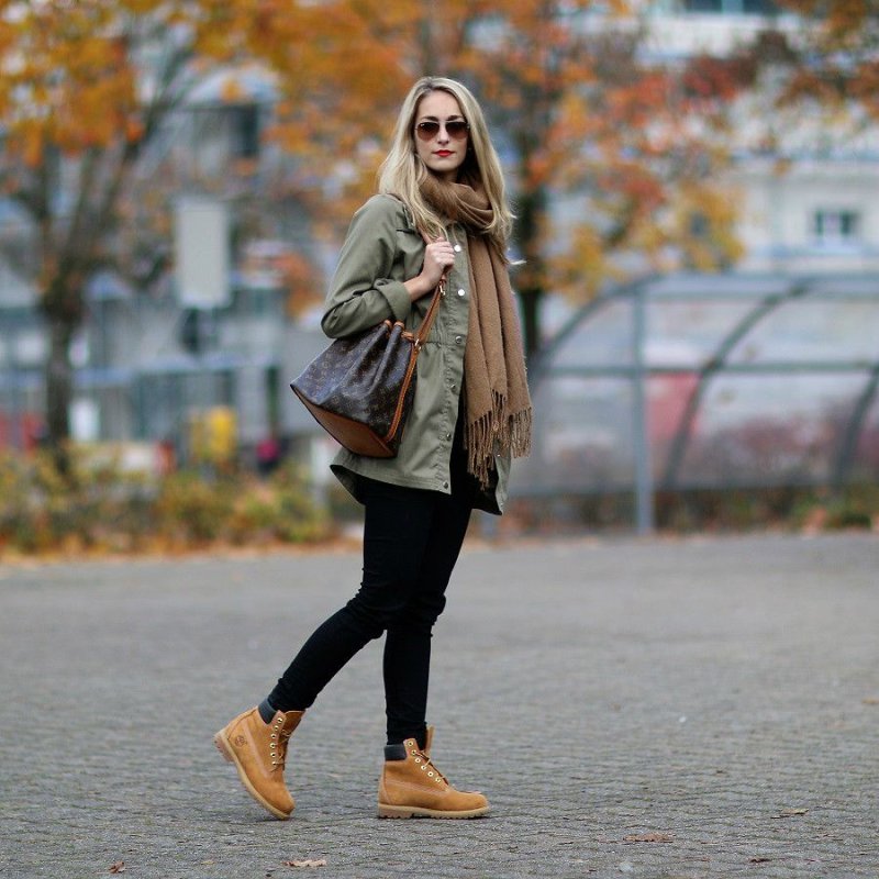 Black Timberland outfit