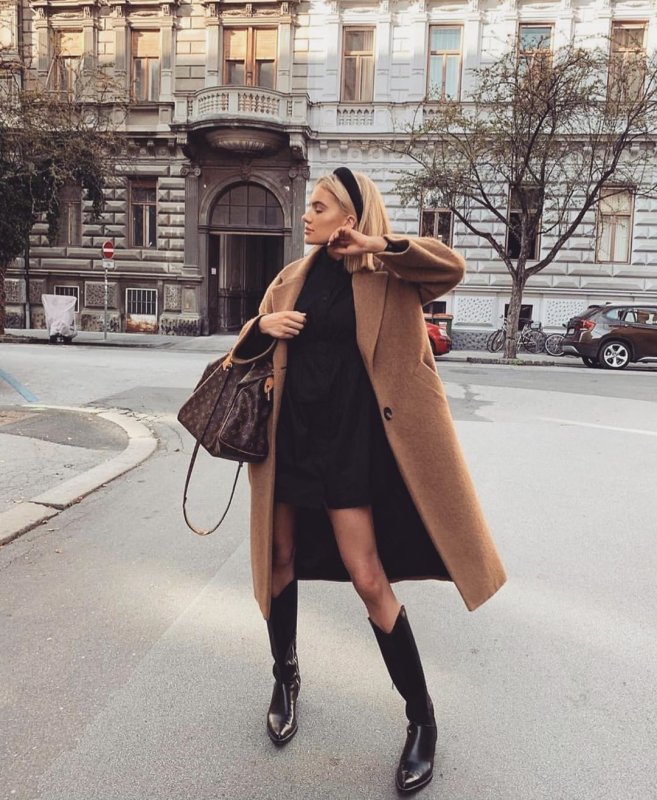 Пальто Casual Camel