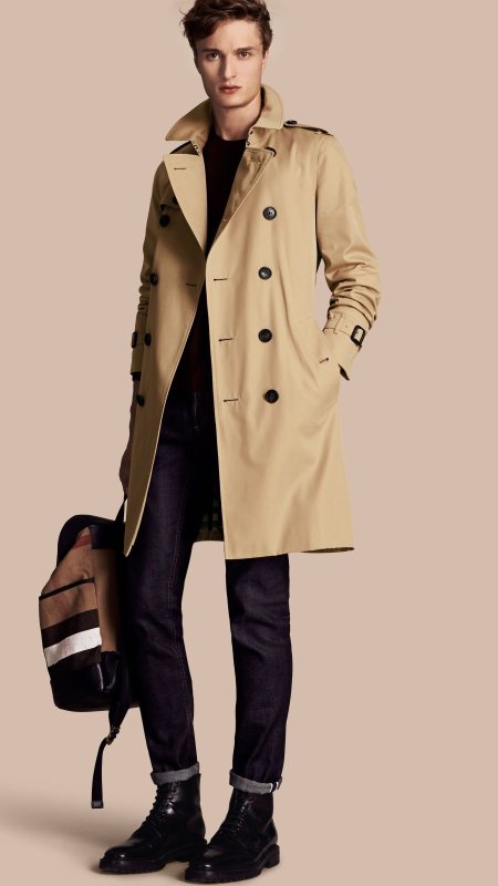 Street Style man тренч