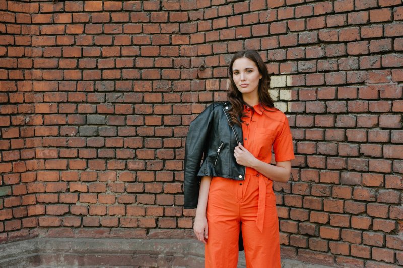 Orange t Shirt back and Front