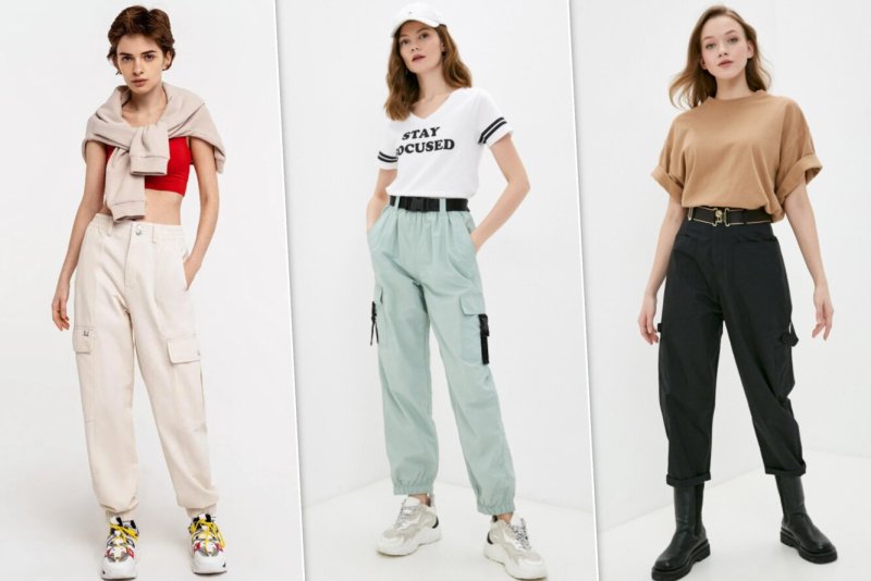 Street Style 2020 брюки карго