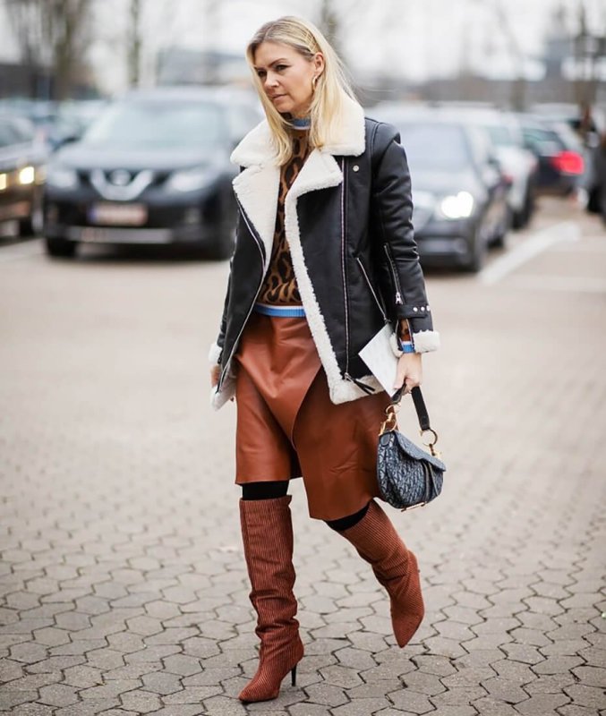 Дубленка River Island Авиатор