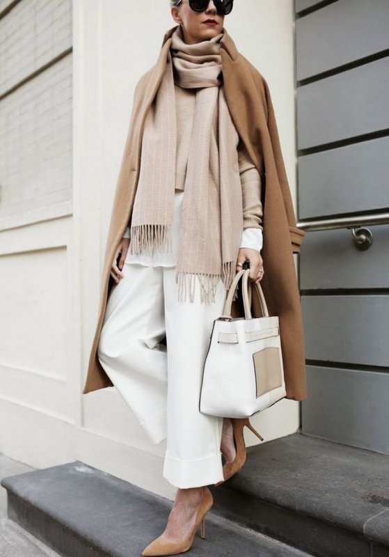Пальто Casual Camel
