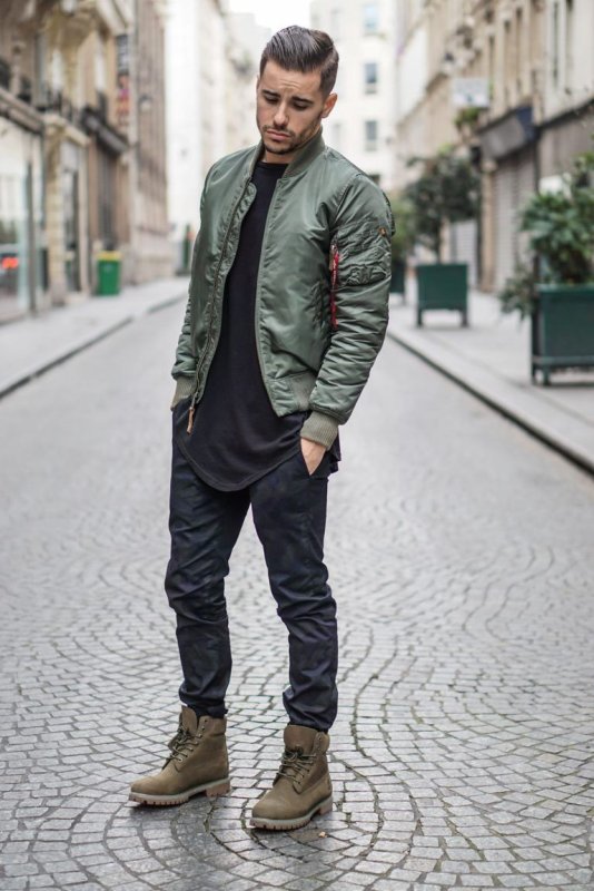Black ma1 Bomber Jacket