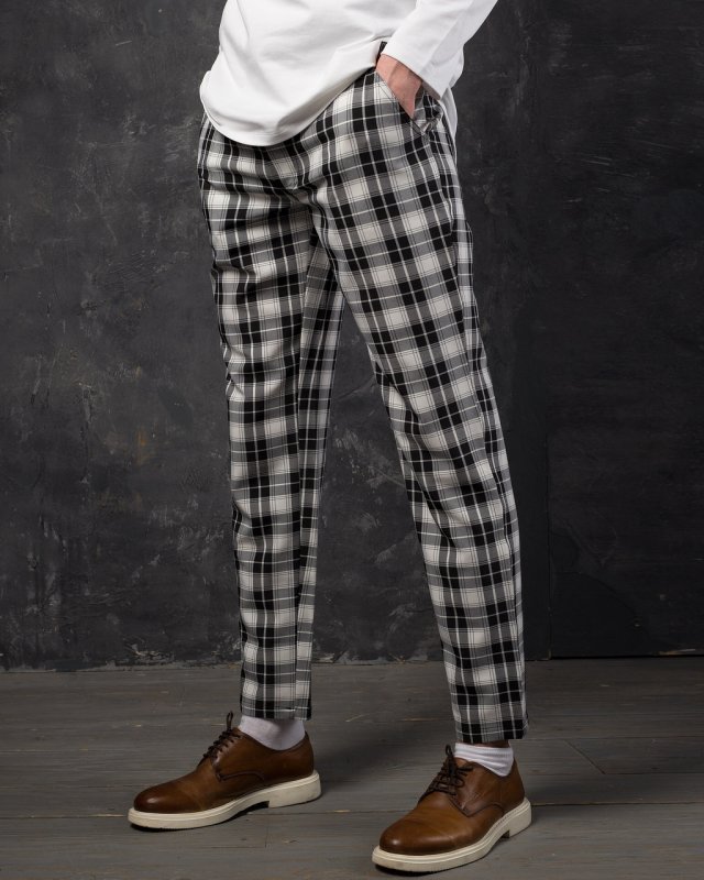 Skinny Fit брюки мужские серые