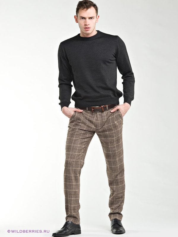 Клетчатые джоггеры Slim Fit