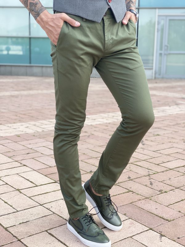 Джоггеры хаки Pull Bear