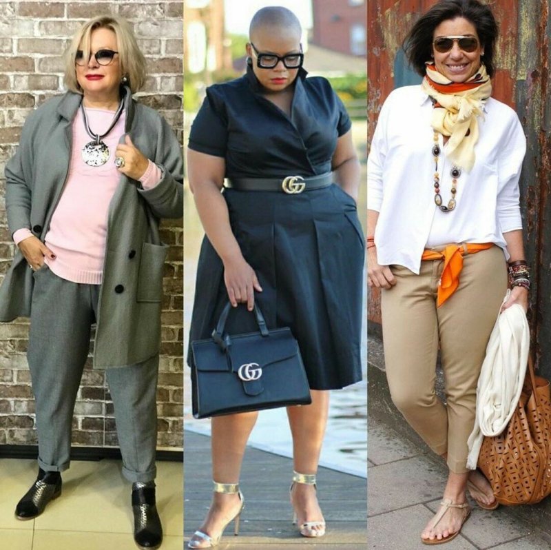 Тренч look Plus Size