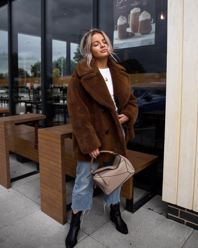 Teddy Bear шуба Street Style