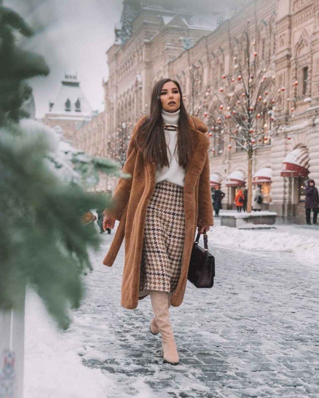 Шапка под шубу из искусственного меха