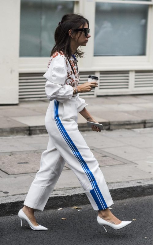 Street Style брюки с лампасами