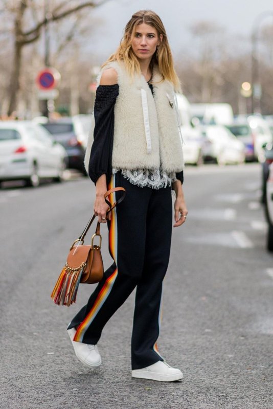 Street Style брюки с лампасами