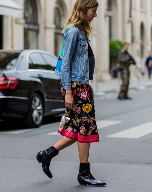 Street Style ковбойские сапоги