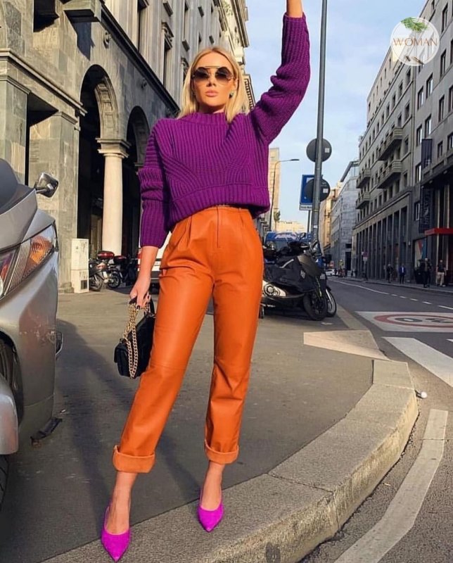 Джинсы Zara оранжевые