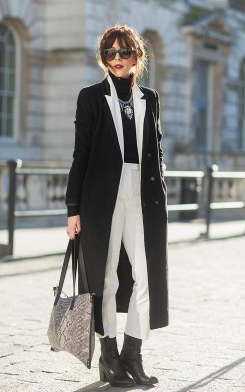Двубортное пальто Street Style