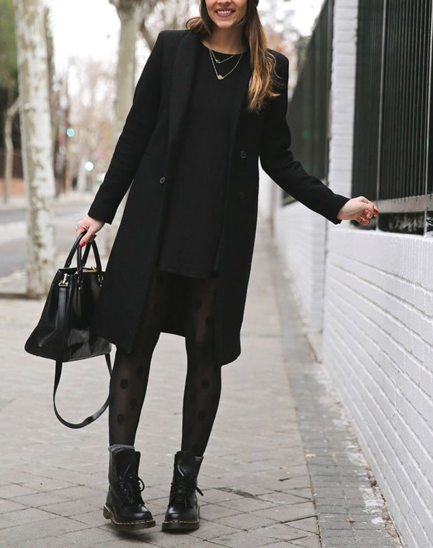 Mango черное длинное пальто Oversize