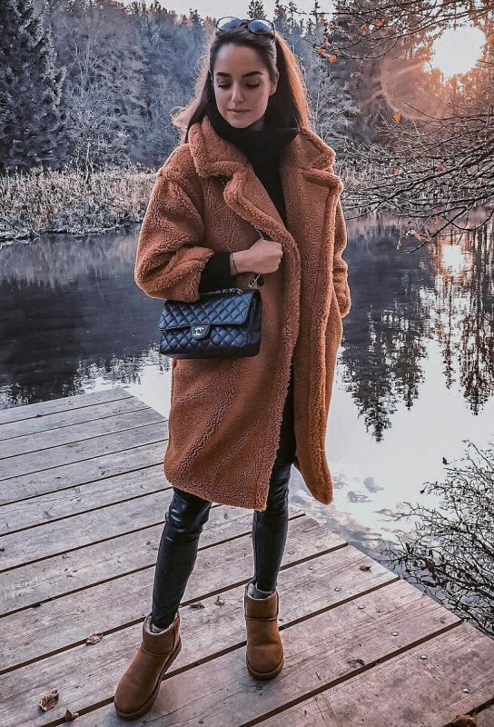 Луки с шубкой Тедди