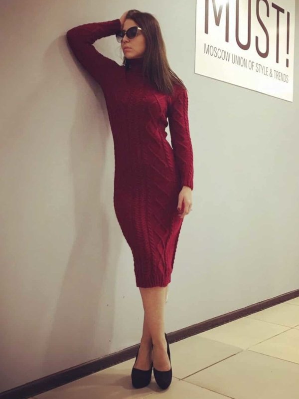Платье водолазка