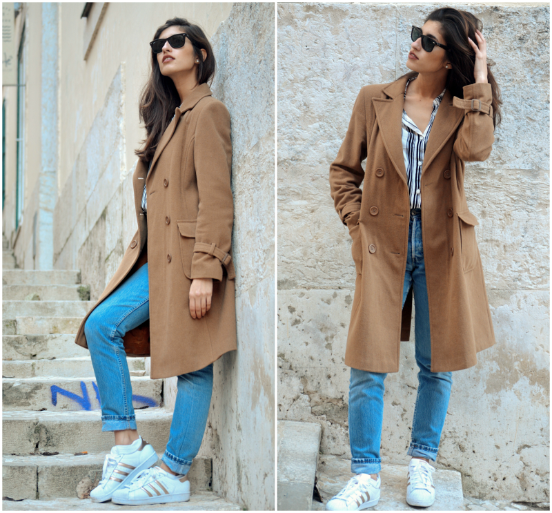 Пальто Casual Camel