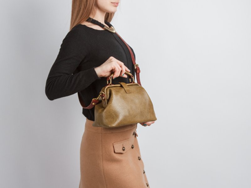 Сумка хаки Celine кросс боди