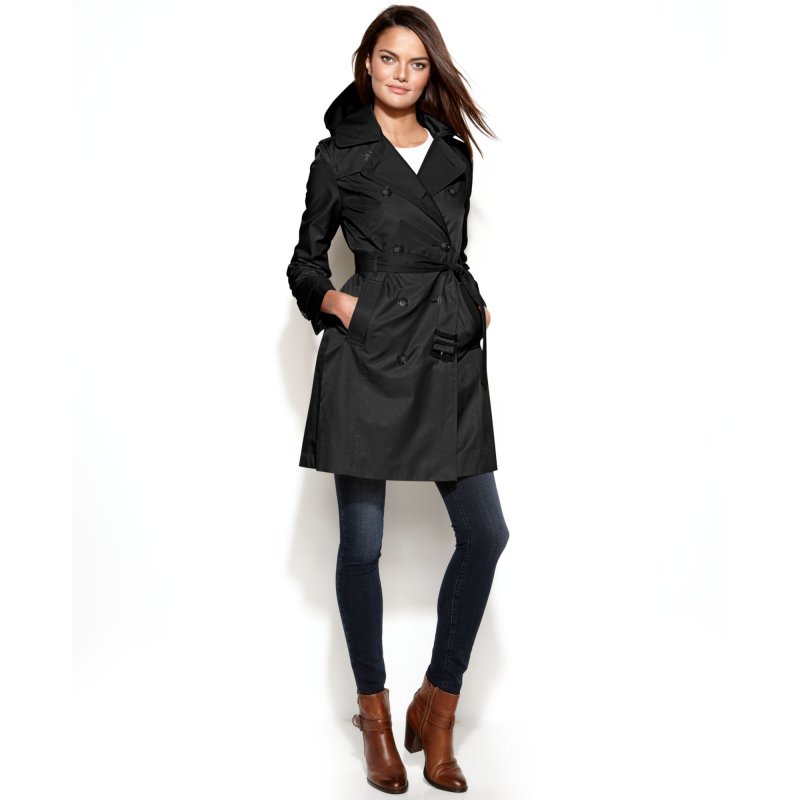 Тренч DKNY черный