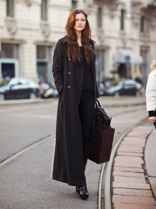Пальто макси Street Style 2020