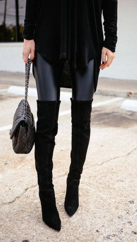 Stuart Weitzman черные сапоги