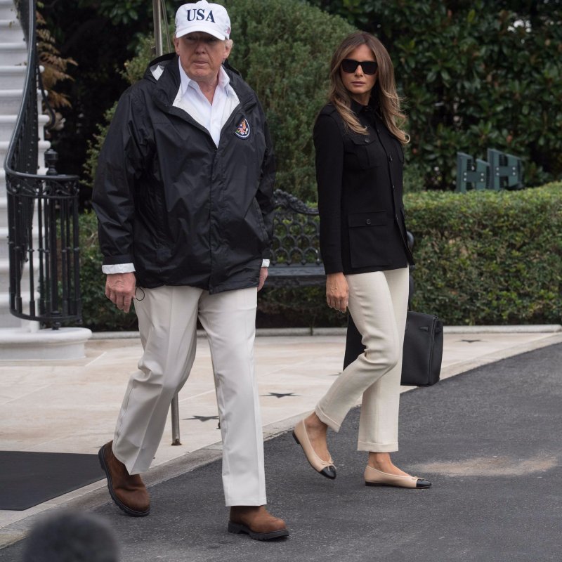 Мелания Трамп в джинсах