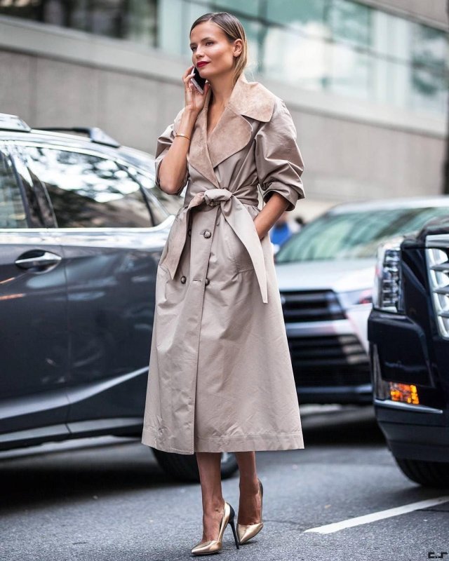 Trench Coat черный плащ