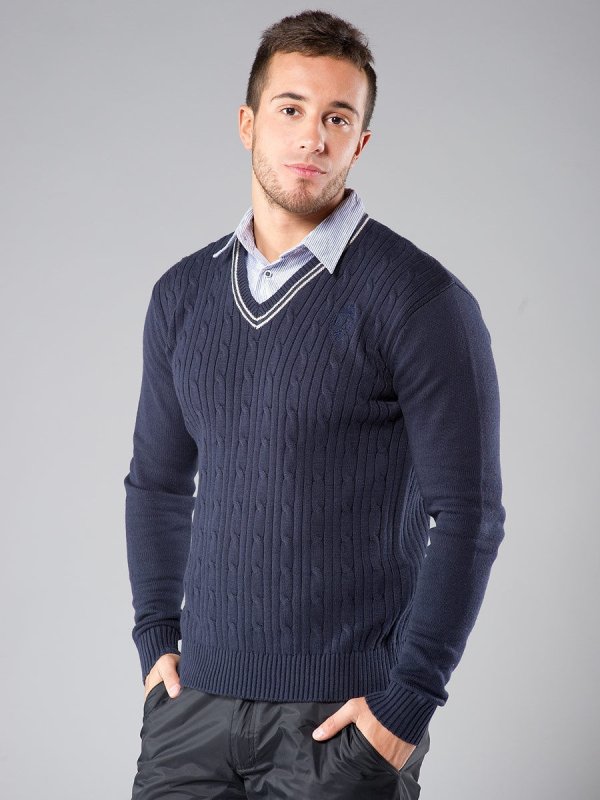 Джемпер Tommy Hilfiger мужской темно синий