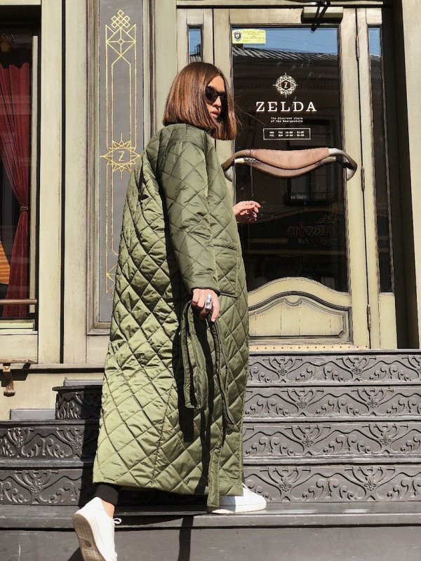 298 Пальто стеганое Oversize Zara