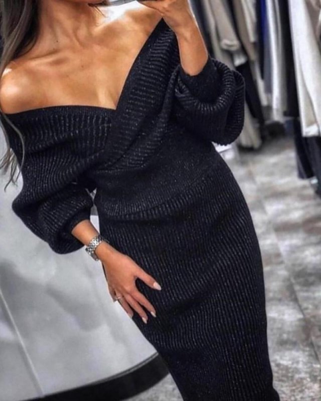 Платье лапша с вырезом на ноге