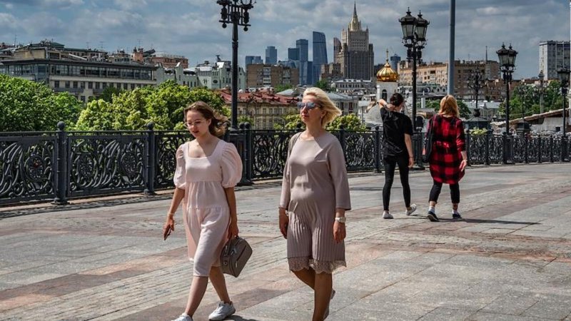 Сильная метель в Москве