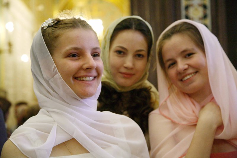 Православная женщина в храме