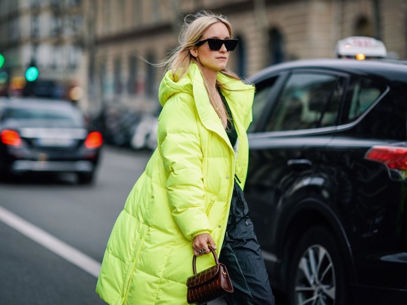 Некст Khaki Green Longline Puffer Jacket