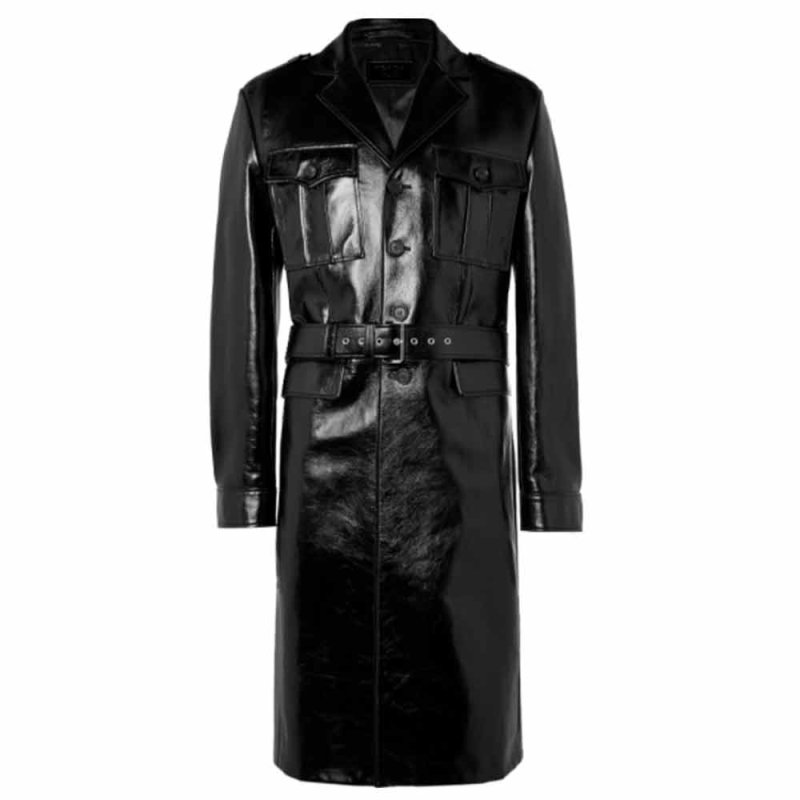 Пальто Trench Coat мужской кожаный