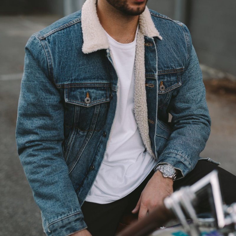 Mujskoy Style Jeans Jacket Style мужской