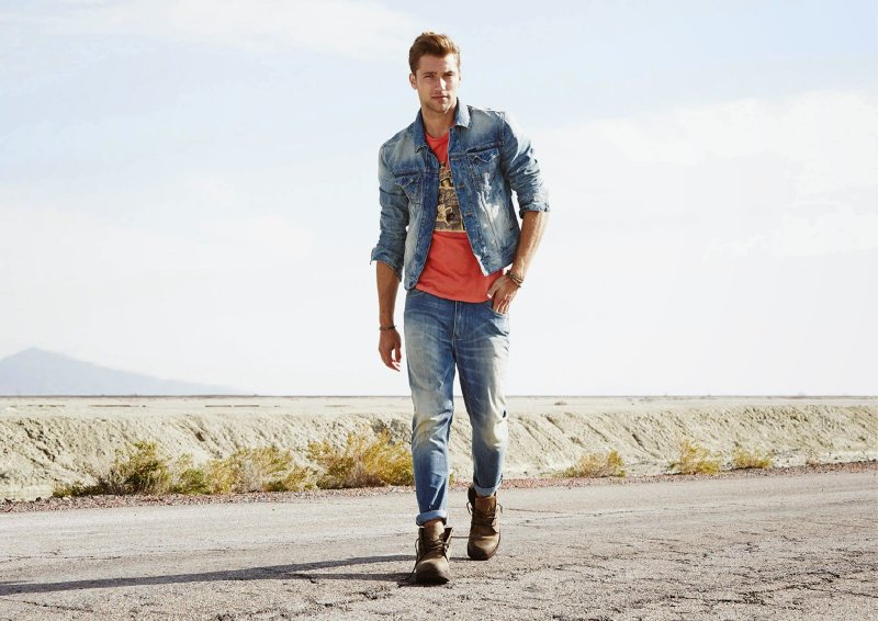 Mujskoy Style Jeans Jacket Style мужской