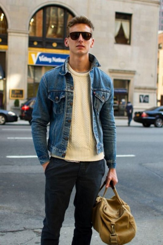 Mujskoy Style Jeans Jacket Style мужской