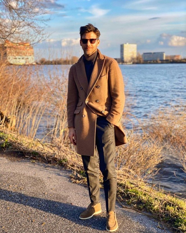 Long Slim Coat мужской