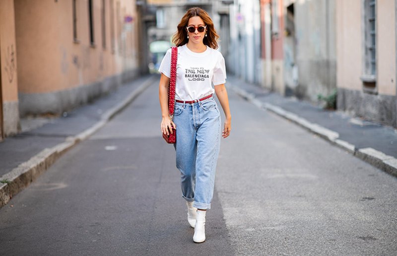 Mango mom Jeans белые